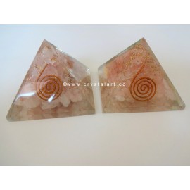 Rose Quartz Orgone Energy Pyramid