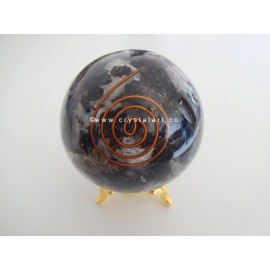 Black Tourmaline & Selenite Orgone Spheres