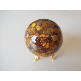 Tiger Eye Orgone Spheres