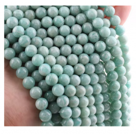 Natural High Grade Quality Amazonite 8 mm Strings