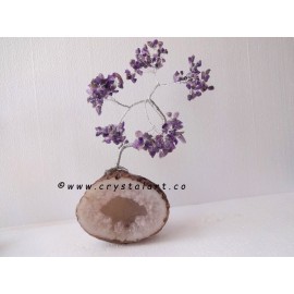 150 Amethyst Chips on the Geode Gemstone Tree