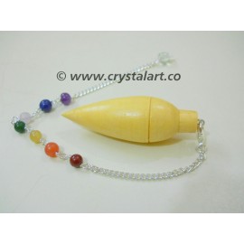 Wholesale Gemstone Chakra Chain Rose Wood Drop Pendulum