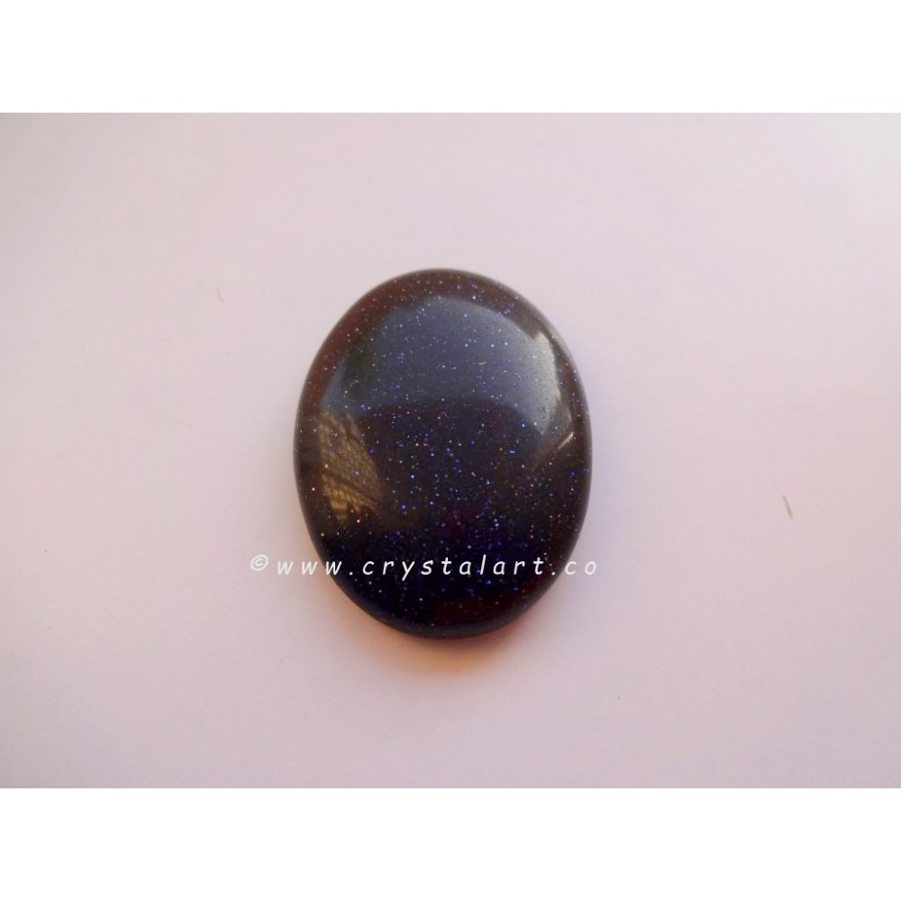 Blue Goldstone Worry Stones