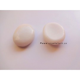 White Agate Worry Stones