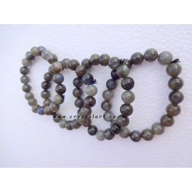 Labradorite 10 mm Plane Beads Bracelets