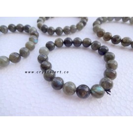 Labradorite 10 mm Plane Beads Bracelets