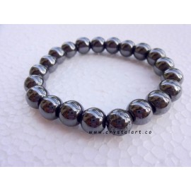 Hematite 8 mm Plane Beads Bracelets