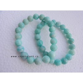 Amazonite 8 mm Plane Beads Bracelets