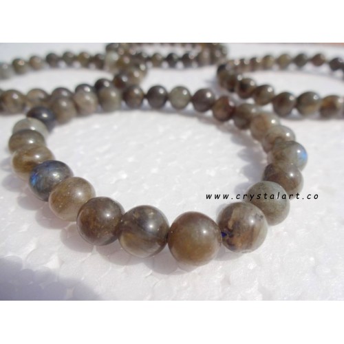 Labradorite 8 mm Plane Beads Bracelets