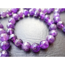 Amethyst Agate 10 mm faceted Beads Bracelets