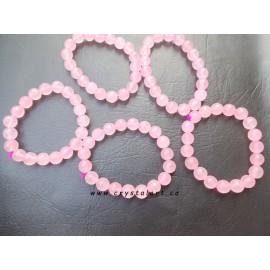 Rose Quartz 10 mm faceted Beads Bracelets