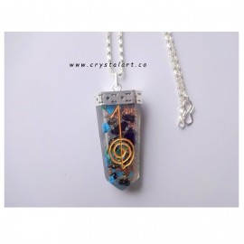 Power Of The Universe Cho Ku Rei Gemstone Orgone Flat Chain Pendants