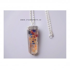 Jewish Faith Star Of David Chakra Flat Chain Pendants