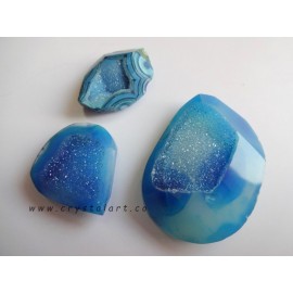 Blue Banded Onyx Loose Druzy