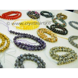 Mix Stones Faceted 36 Beads of Strings