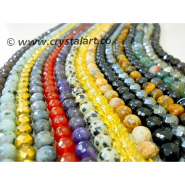 Mix Stones Faceted 36 Beads of Strings