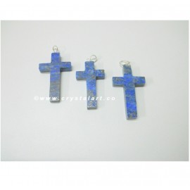 Lapis Lazuli Cross Shape Pendants