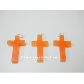 Red Aventurine Cross Shape Pendants