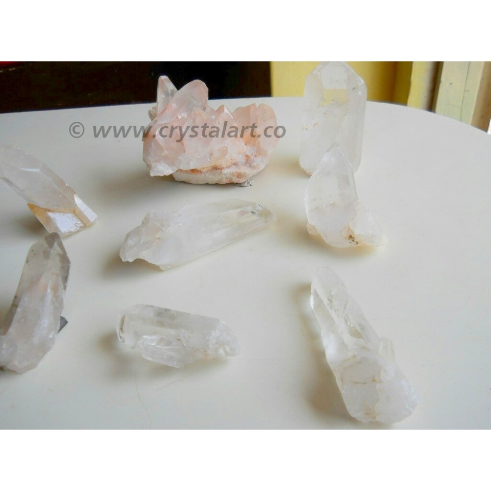 Crystal Quartz Big Size Natural Pencil Points