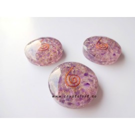 Amethyst Stone Orgone Round Shape Paper Weight