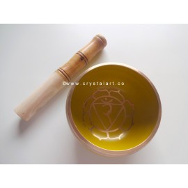 7 Chakra Sanskrit Manipura Symbol Tibetan Singing Bowl