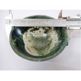 Moss Agate 4 Inch Bowl