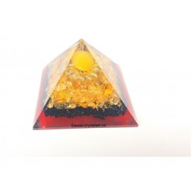 Black Tourmaline & Citrine Orgone Pyramid