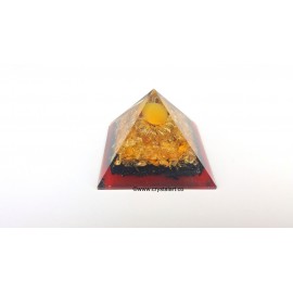 Black Tourmaline & Citrine Orgone Pyramid