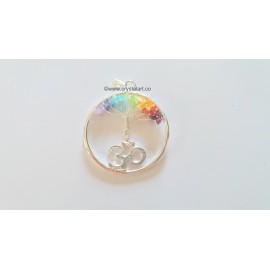 7 Chakra Tree of Life Pendant With OM Charm