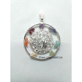 7 Chakra Chips Charm Pendant