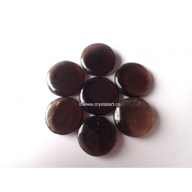 Black Obsidian Round Palm Stones