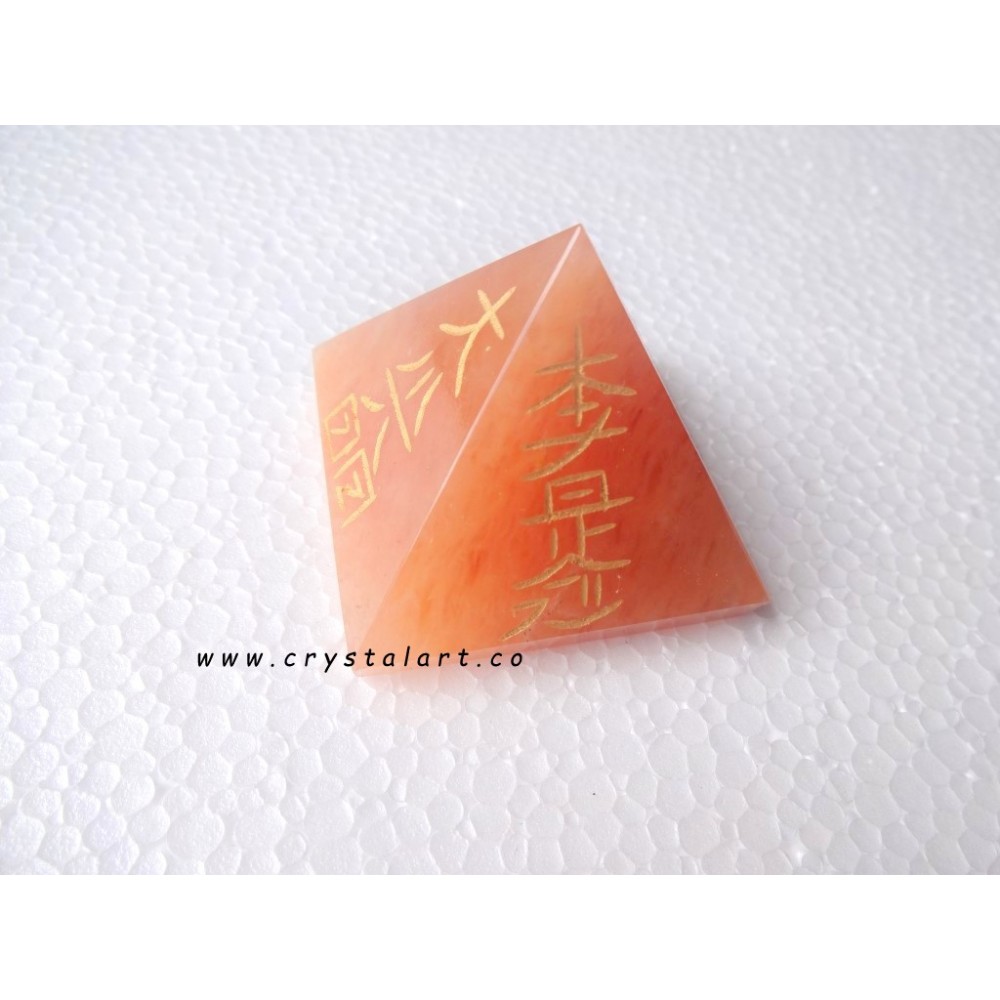 RED AVENTURINE USUI REIKI PYRAMIDS