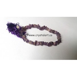 Brazilian Amethyst with tassel chips bracelets