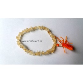 Citrine with tassel chips bracelets