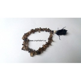 Smoky quartz with tassel chips bracelets