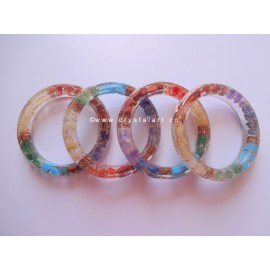 7 Chakra Orgonite Bangles