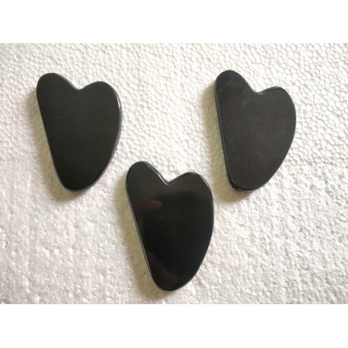 Jade Black Agate Guasha