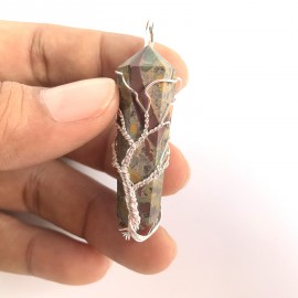 Azobolite Double Terminated Points Fully Wrapped Pendants