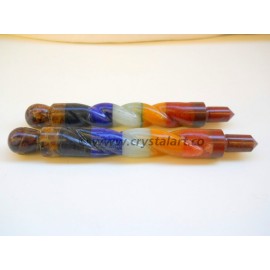 7 Chakra Bonded Spiral Healing Stick