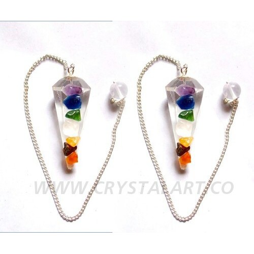 Chakra Chips Orgone Pendulum