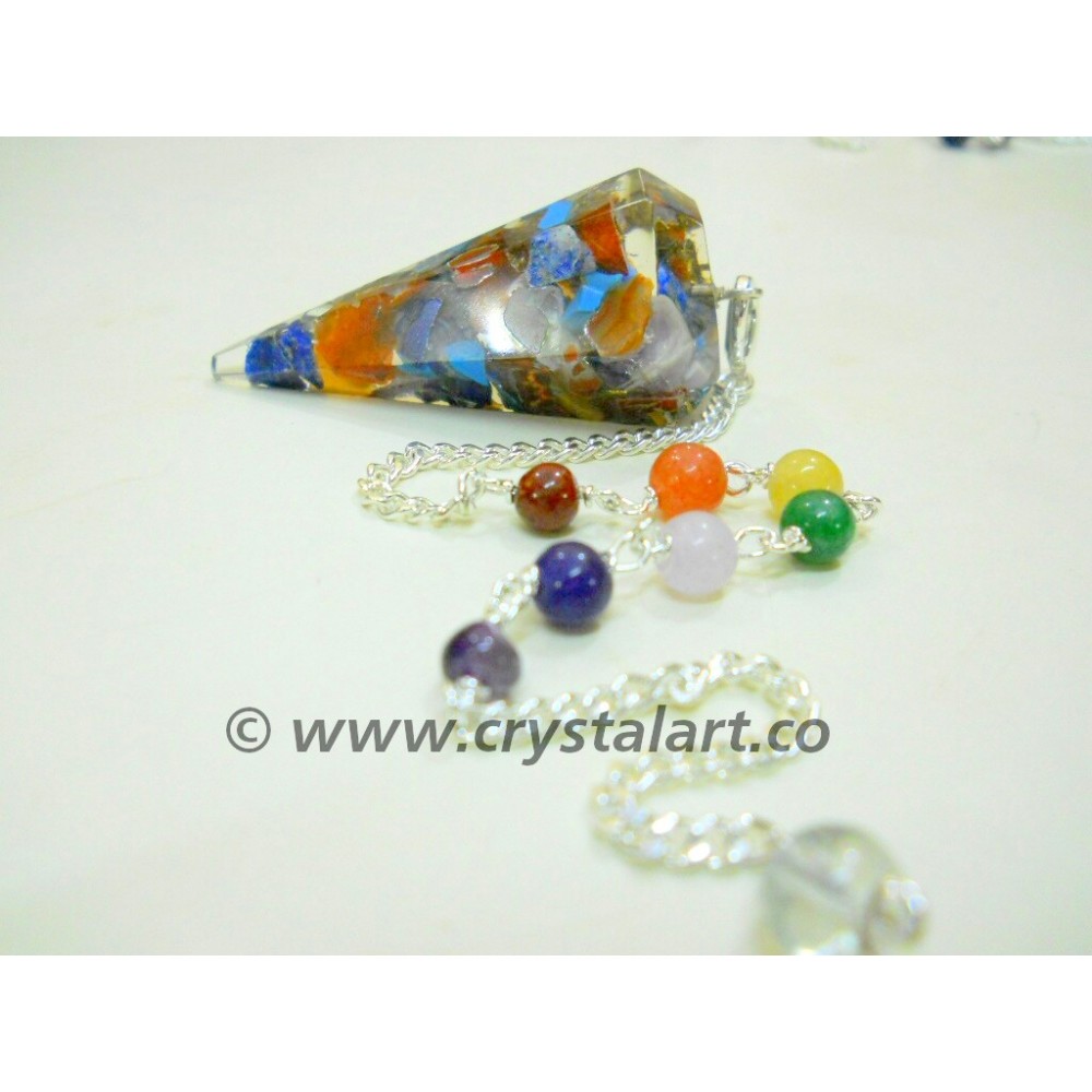 Orgone Chakra Chain Pendulum