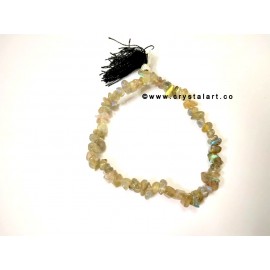 Fully Fired Labradorite with Tassel Chips bracelets Unisex