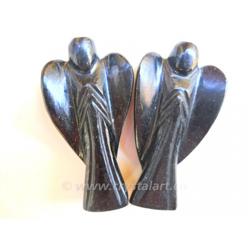 Black Tourmaline Carved 2 Inch Angel