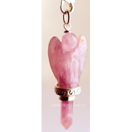 Amethyst Carved 2 Inch Angel Pendulum