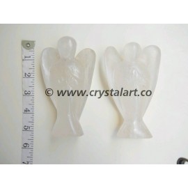 Crystal Quartz Extra Large Carved Angel 