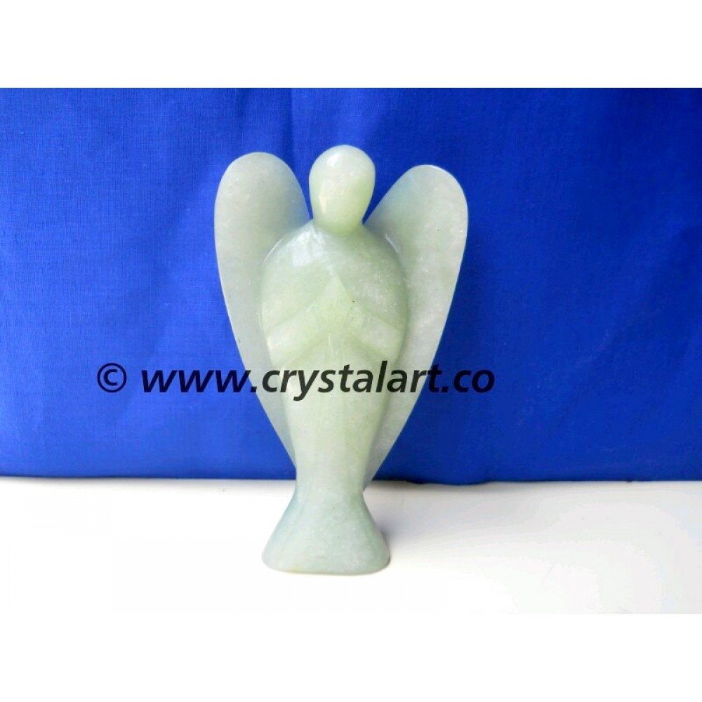 Green Aventurine Extra Large Carved Angel