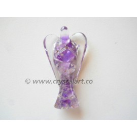 Amethyst Orgone Stone 2 Inch Angel