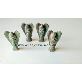 Ruby Zoisite Carving 2 Inch Angel