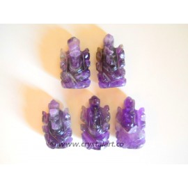 Amethyst Agate Carving Ganesha