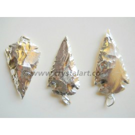 Silver fully Electroplated Arrowheads Pendants